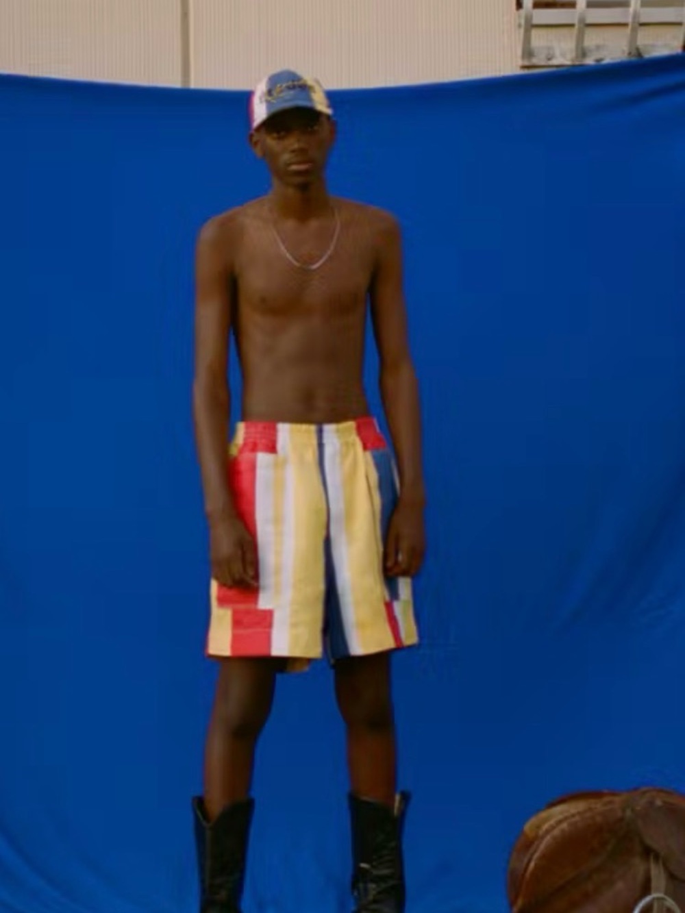NWT Ètudes x Karl Kani Verite Elastic Drawstring Shorts 100% Linen Size 50 XL